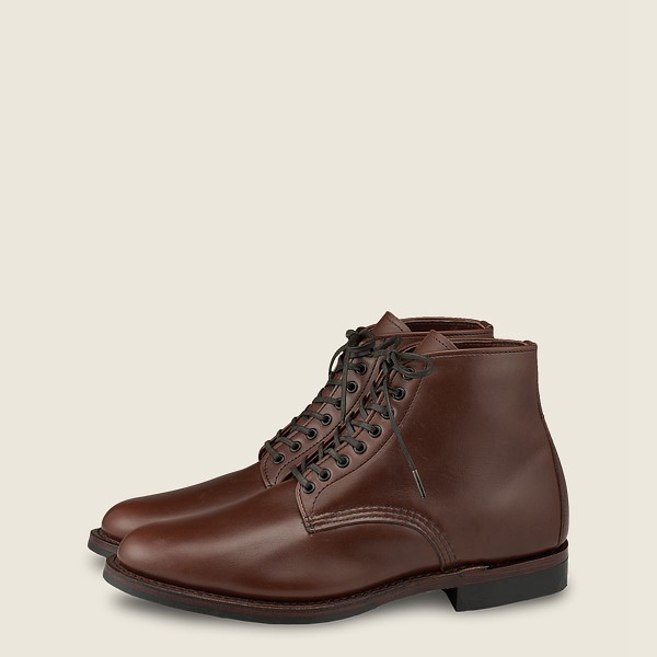 Bottes Red Wing Heritage - Williston - 6-Inch Featherstone Cuir - Marron Foncé - Homme 740ITQUFK